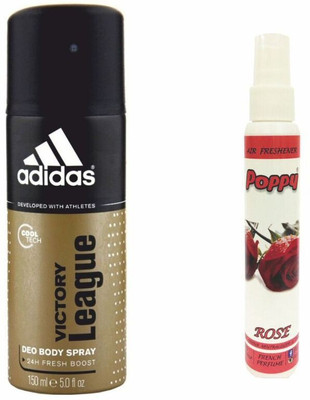 

ADIDAS Adidas Victory League Deo + Poppy Spray Freshener Rose Free Deodorant Spray - For Men & Women(150 ml)