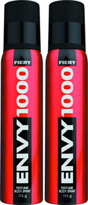 Envy 1000 Fiery Deodorant Spray (Pack of 2) Body Mist - For Women(260 ml, Pack of 2) available at flipkart for Rs.297