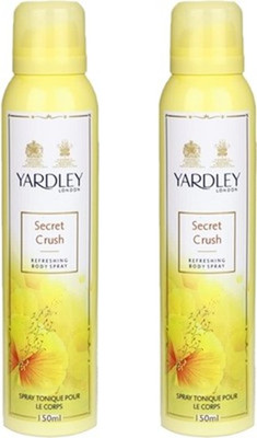 Yardley London London Mist Deodorant Spray (Pack of 2) Body Mist - For Women(300 ml, Pack of 2) available at flipkart for Rs.379