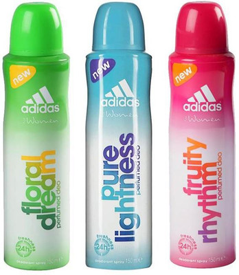

ADIDAS fruity lights Body Spray - For Women(450 ml, Pack of 3)