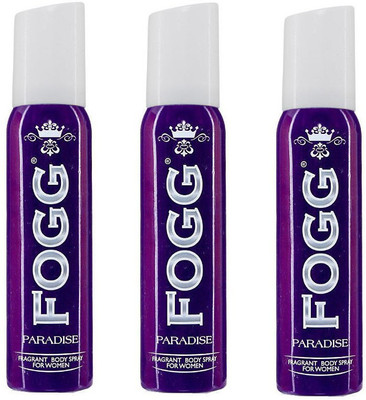 

Fogg Paradise Deodorant Spray - For Women(120 ml, Pack of 3)