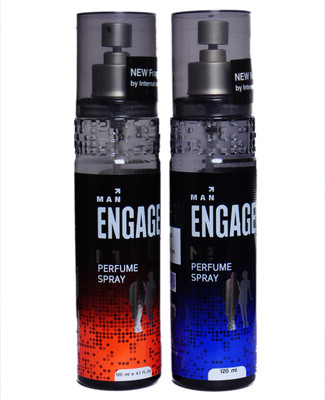 

Engage M1 & M2 Perfume Body Spray - For Men(240 ml, Pack of 2)