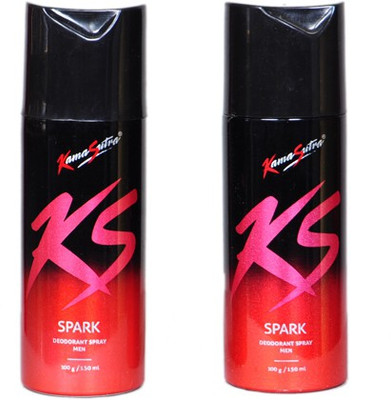 

KamaSutra spark Perfume Body Spray - For Men(150 ml, Pack of 2)
