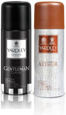 

Yardley London Gentleman & Arthur Body Spray - For Men(300 ml, Pack of 2)