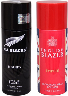 

English Blazer 1 LEGENDS::1 EMPIRE Deodorant Spray - For Men(200 g, Pack of 2)