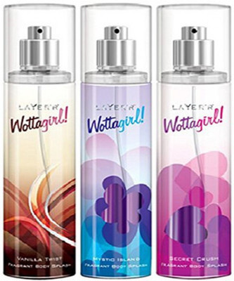 

SRVSOFT wottagirl combo set of 3 Perfume Body Spray - For Women(240 ml)