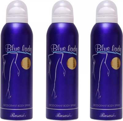 

Rasasi blue for lady Deodorant Spray - For Women(300 ml, Pack of 3)