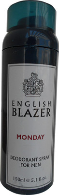 

English Blazer Monday Deodorant Spray - For Men(150 ml)