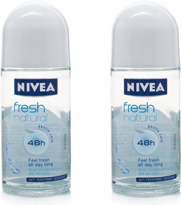 

Nivea Fresh Natural Deodorant Roll On Pack Of 2 Deodorant Roll-on - For Women(50 ml, Pack of 2)