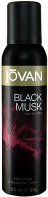 

Jovan Black Musk (Women) Deodorant Spray - For Women(150 ml)