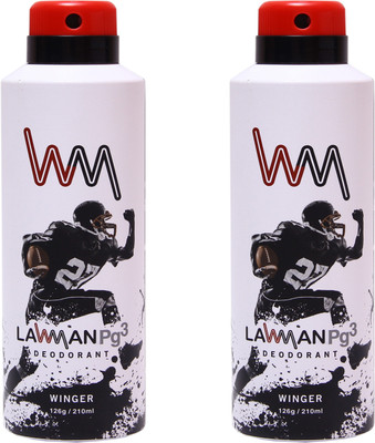 

LAWMAN PG3 2 Winger Deodorant Spray - For Men(252 g, Pack of 2)