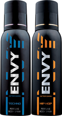 

Envy Techno & Hip Hop Deo Combo (Pack of 2) Body Spray Body Spray - For Men(260 ml, Pack of 2)
