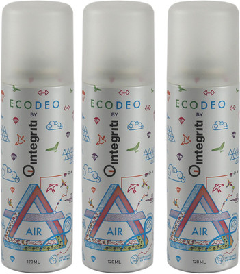 

Integriti INTEGRITI ECO DEO 3 AIR COMBO DEODORANT_4 Body Spray - For Men(300 g, Pack of 3)