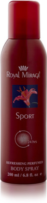 

Royal Mirage Sport Body  Deodorant Spray - For Men & Women(200 ml)