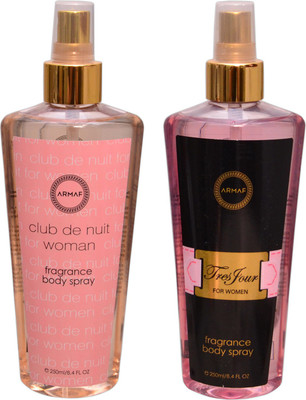 

Armaf 1 CLUB DE NUIT WOMEN::1 TRES POUR FEMME Body Mist - For Men & Women(500 ml, Pack of 2)