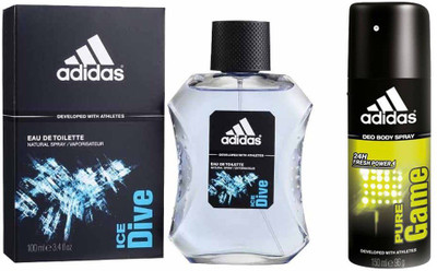 

ADIDAS Lavish Life Combo In Ice Dive EDT & Pure game Deo Body Spray - For Men(250 ml)