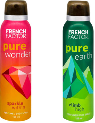 

French Factor TFFPurepackof2-7 Deodorant Spray - For Women(1 ml, Pack of 2)