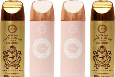 

Armaf derby club house and vanity Deodorant Spray - For Men & Women(800 ml, Pack of 4)