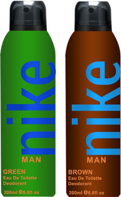 

Nike Green Brown Body Spray - For Men(400 ml, Pack of 2)