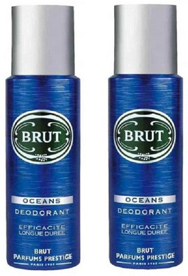 Brut Oceans Body Spray - For Men(200 ml, Pack of 2)