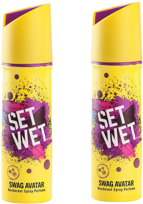 

Set Wet Swag Avator Deodorant Spray - For Men(150 ml, Pack of 2)