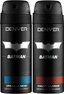 

Denver Batman Urban Legend and Knight Warrior Deo Combo (Pack of 2) Deodorant Spray - For Men(300 ml, Pack of 2)