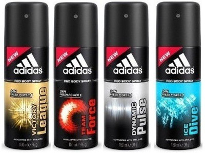 

ADIDAS The Deo Deodorant Spray - For Men(600 ml, Pack of 4)