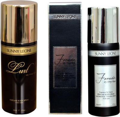 

LUST BY SUNNY LEONE LUST::FOREVER Deodorant Spray - For Men(300 ml, Pack of 2)