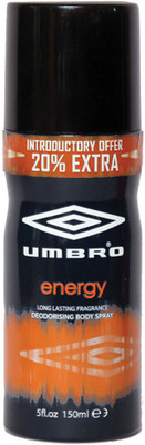 10% OFF on Umbro Energy Body Spray - For Men(150 ml) 10% OFF on Umbro Energy Body Spray - For Men(150 ml)