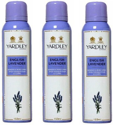 

Yardley London English Lavender Body Spray - For Women(450 ml, Pack of 3)
