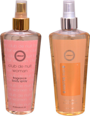 

Armaf 1 CLUB DE NIT WOMEN::1 HUNTER FOR MEN Body Mist - For Men & Women(500 ml, Pack of 2)