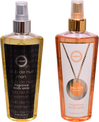 

Armaf 1 CLUB DE NUIT MEN::1 TAG HER Body Mist - For Men & Women(500 ml, Pack of 2)