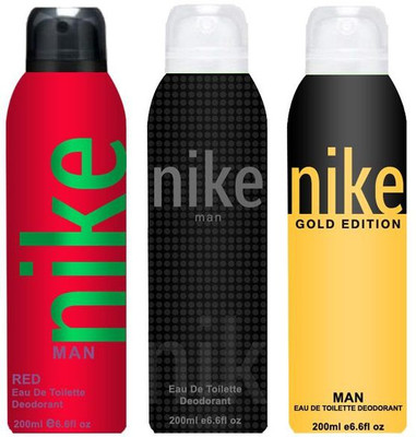 

Nike Red Cobra Gold Edition Body Spray - For Men(600 ml, Pack of 3)