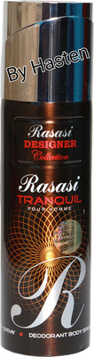 

RASASI DESIGNER RASASI TRANQUI Deodorant Spray - For Men & Women(200 ml)