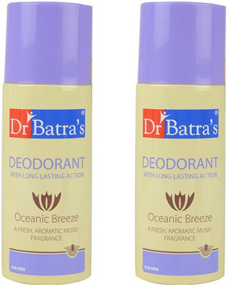 

Dr. Batra's Oceanic Breeze Deodorants Body Spray - For Men pack of 2 Deodorant Spray - For Men(300 ml, Pack of 2)