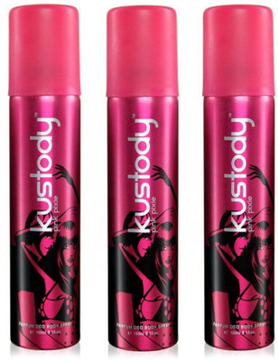 

Kustody PINK PIXLE Body Spray - For Women(150 ml, Pack of 3)
