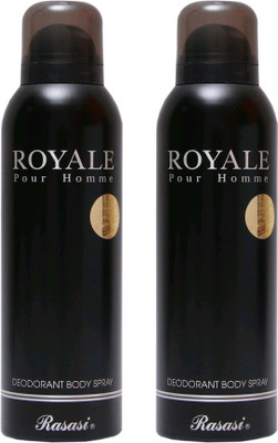 

raasasi royale Deodorant Spray - For Men(300 ml, Pack of 2)