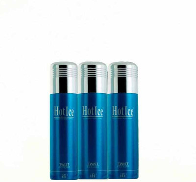 

Hot Ice Twsi Deodorant For Men Value Pack Of 3 Deodorant Spray - For Men(600 ml, Pack of 3)