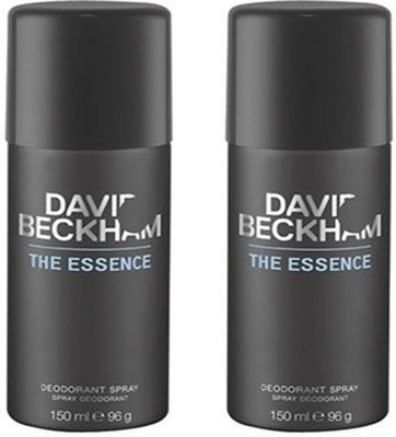 

David Beckham 2 The Essence Deodorant Spray - For Men(300 ml, Pack of 2)