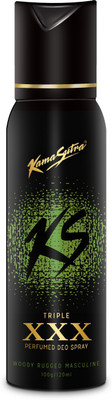 

KamaSutra Black XXX Triple Perfumed Body Deodorant Spray - For Men(120 ml)
