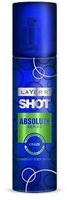 

Layer'r Shot Absulute Craze Body Spray - For Men(135 ml)