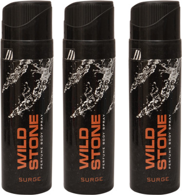 

Wild Stone 3 Surge Deodorant Spray - For Men(300 ml, Pack of 3)