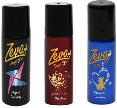 

Zeva keepz u on deodorant for men & women WITHOUT ALCOHOL bodyspray for unisex Gift Set Combo Set(Set of 3)