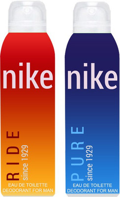 

Nike Ride Pure For Man Body Spray - For Men(400 ml, Pack of 2)