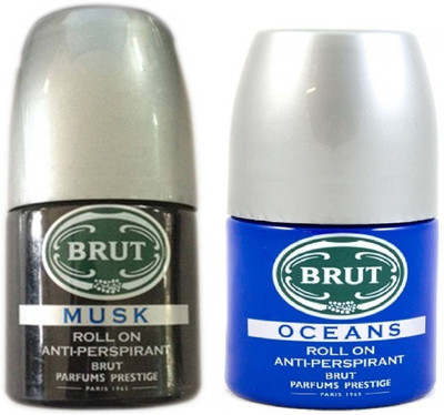 

Brut Musk and Oceans Deodorant Roll-on - For Men & Women(100 ml, Pack of 2)