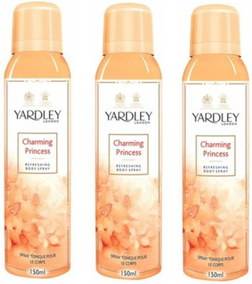 

Yardley London Princess Body Spray - For Women(450 ml, Pack of 3)