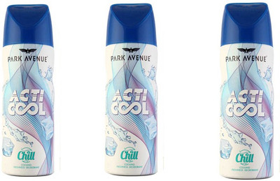 

Park Avenue Chill Deodorant Spray - For Men(390 ml, Pack of 3)