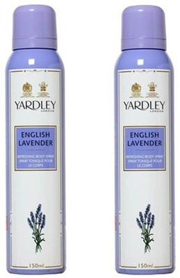 Yardley London English lavender Deodorant Spray - For Women(300 ml, Pack of 2) available at flipkart for Rs.381