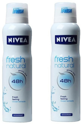 NIVEA Fresh Deodorant Spray - For Men & Women(300 ml, Pack of 2) NIVEA Fresh Deodorant Spray - For Men & Women(300 ml, Pack of 2)