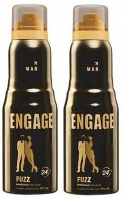 

Engage Fuzz Set of 2 Deodorant Spray - For Men(150 ml, Pack of 2)